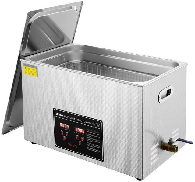 Main image of Ultrasonic Cleaning with Digital Timer & Heater, Professional Ultra Sonic Jewelry Cleaner, Stainless Steel Heated Cleaning Machine for Glasses Watch Rings Small Parts Circuit Board (30L)