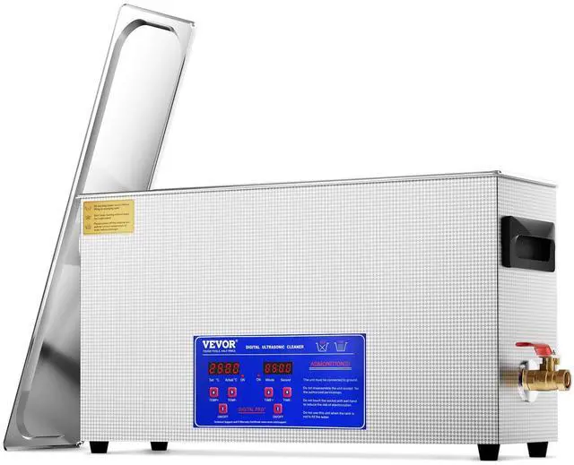 Main image of 10L Sonic Gun Cleaner, 300W Professional Ultra Sonic Cleaning Machine with Timer & Heater, 40kHz Digital Sonic Cleaner with Basket for Gun Parts, Bullets, Military Supplies