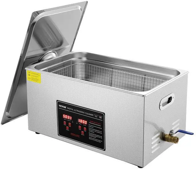 Main image of Ultrasonic Cleaning with Digital Timer & Heater, Professional Ultra Sonic Jewelry Cleaner, Stainless Steel Heated Cleaning Machine for Glasses Watch Rings Small Parts Circuit Board (22L)