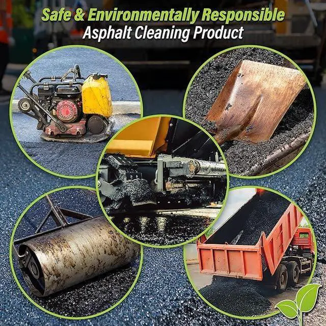 Alt view image 3 of 6 - Trick Shot Asphalt Solvent and Cleaner - USDA Biobased Industrial Degreaser for Paving Equipment & Tools, Heavy Duty Formula, Food Grade Tar Remover & Bitumen Remover, Made in USA - 16 Fl Oz 12-Pack