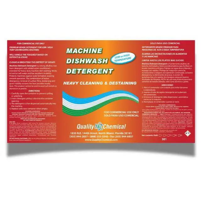 Alt view image 6 of 6 - Commercial Industrial Grade Machine Dishwash Detergent - A premium grade detergent for low or high temp dishwash machines-4 gallon case