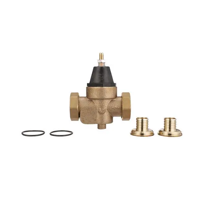 Alt view image 3 of 6 - LFN45B Series 1" Lead-Free Cast Copper Silicon Alloy Water Pressure Reducing Valve, Crimp Double Union End Connections, Elastomer Disc, Adjustable Pressure 25 to 75 psi, Maximum 400 psi