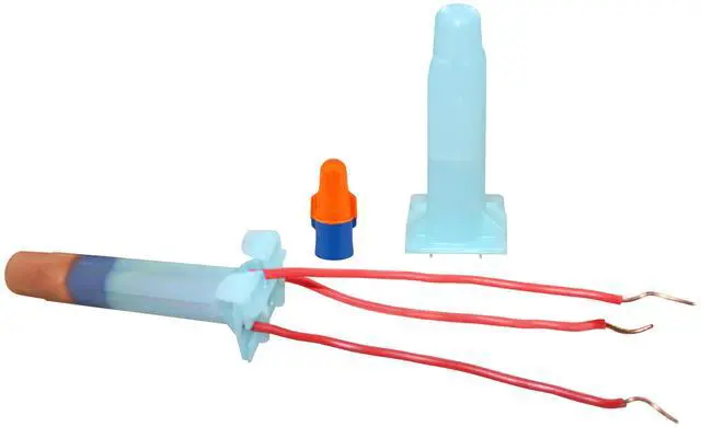 Main image of Direct Bury Splice Kit DBO/B-6 (BULK), 18-12 AWG, UV-Resistant, Steel Spring, Flame Retardant Insulation, Box of 100 Splice Tubes and 100 O/B Connectors