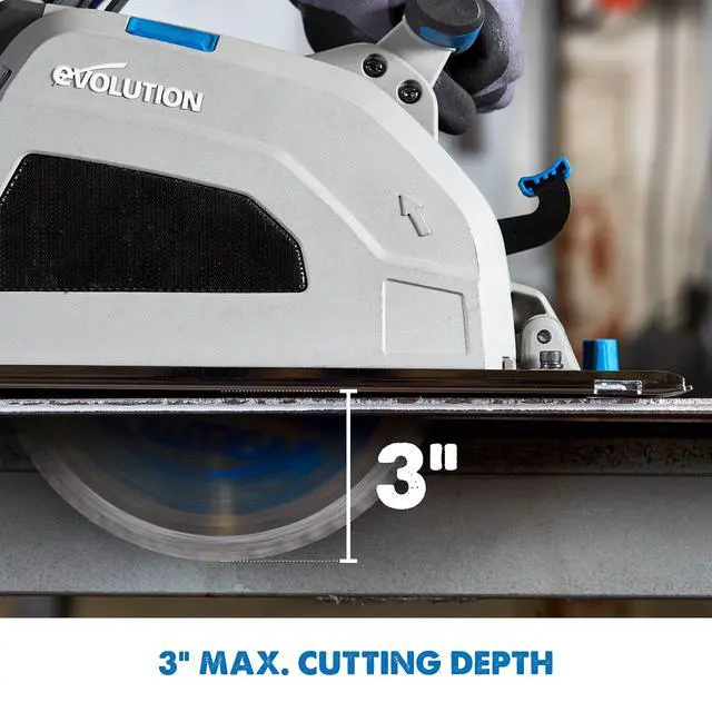 Alt view image 3 of 6 - S210CCS Metal Cutting Circular Saw | 8-1/4" Blade | Cuts Steel Clean & Cool | Adjustable 3" Depth | Chip Collector | No Heat Burr or Sparks | High Torque Motor | TCT Blade Included