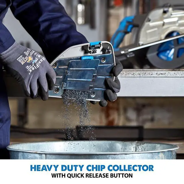 Alt view image 6 of 6 - S210CCS Metal Cutting Circular Saw | 8-1/4" Blade | Cuts Steel Clean & Cool | Adjustable 3" Depth | Chip Collector | No Heat Burr or Sparks | High Torque Motor | TCT Blade Included