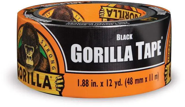 Main image of Black Duct Tape, 1.88" x 12 yd, Black, (Bulk Pack of 24)