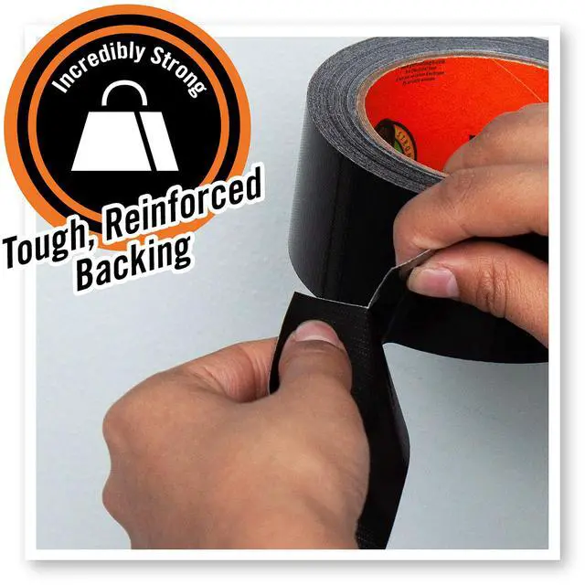 Alt view image 6 of 6 - Black Duct Tape, 1.88" x 12 yd, Black, (Bulk Pack of 24)