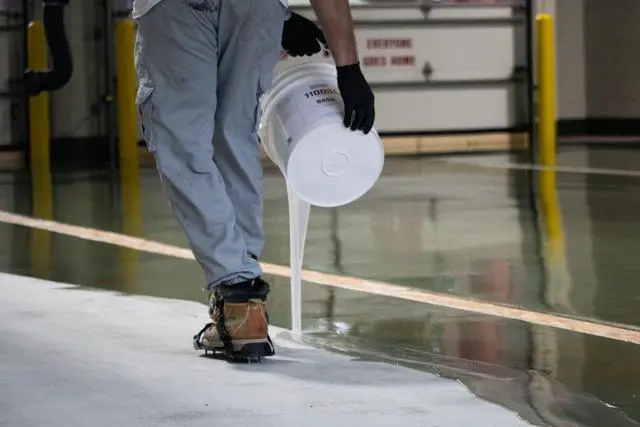 Alt view image 4 of 6 - Epoxy Resin Coating 3 Gallon Kit - Sandstone - Standard Cure Speed - for Floors, Counter Tops, Garages & More -100% Solids -2 Components - Self Leveling, Chemical Resistant, Solvent-Free