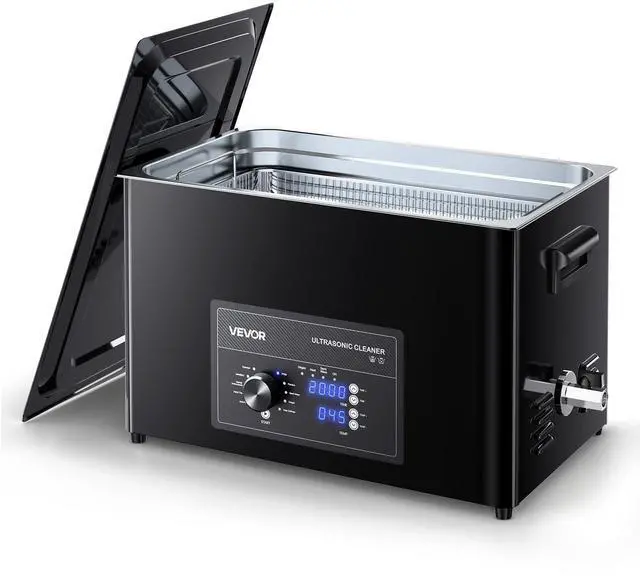 Main image of 30L Ultrasonic Cleaner, Professional Ultrasonic Cleaner Machine with Knob Control, Stainless Steel Cleaning Machine with Basket and Cleaning Ball, for Watches, Razors, Jewelry, Coins and More