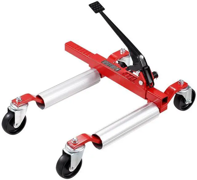 Main image of Wheel Dolly, Max Capacity 1500 Lbs Car Dolly, Car Jack Dolly Lifter with Wheels, Heavy Duty Vehicle Positioning Ratchet Tire Jack, for Vehicle Car Auto Repair Moving