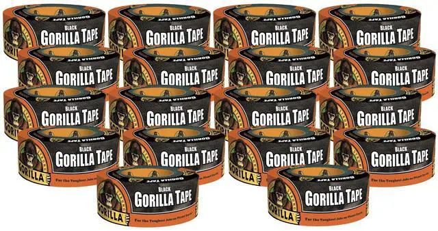 Main image of Black Duct Tape, 1.88" x 12 yd, Black, (Bulk Pack of 18)