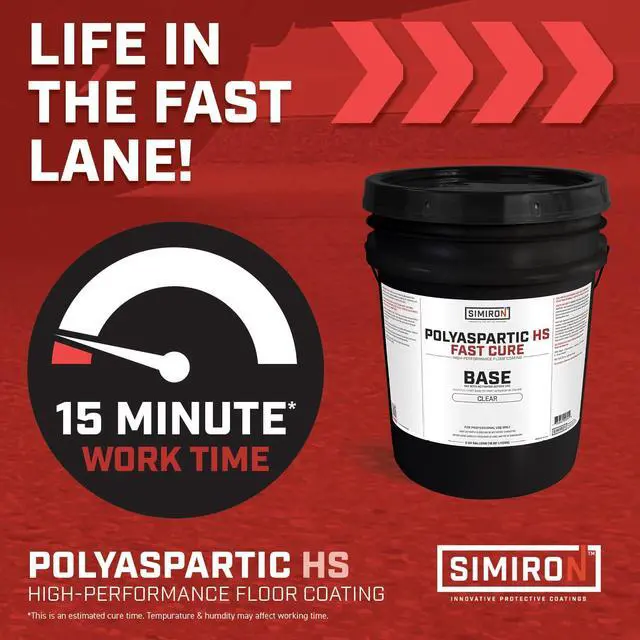 Alt view image 2 of 6 - Polyaspartic High Solids Topcoat Coating System - 2 Gallon Kit - Clear Coating Gloss Finish - Easy-to-Use 1:1 Mix Ratio - Protection to Adhesion, UV, Abrasion, & Scratches (Fast Cure)
