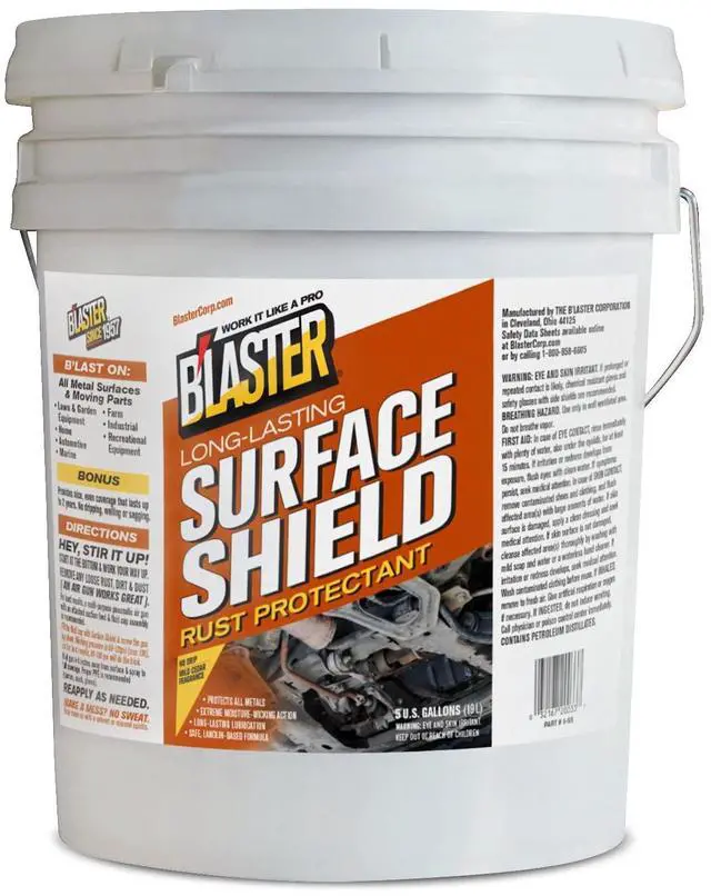 Main image of Blaster Surface Shield Anti Rust for Metal Rust Prevention for Tools, Equipment & Moving Parts Long-Lasting Corrosion Protection with Lanolin-Based Formula 5 Gallon