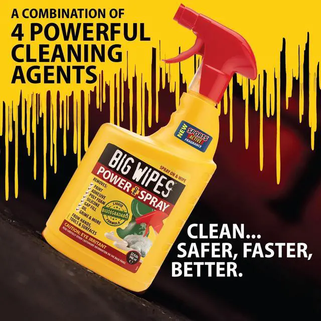 Alt view image 3 of 6 - Power Spray Heavy Duty Cleaning Solution for Tough Grime, Garage, Shop, and Professional Jobsite Use - 32 Ounces (8 Pack)