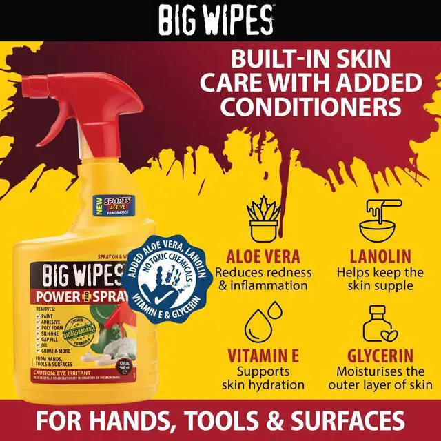 Alt view image 6 of 6 - Power Spray Heavy Duty Cleaning Solution for Tough Grime, Garage, Shop, and Professional Jobsite Use - 32 Ounces (8 Pack)