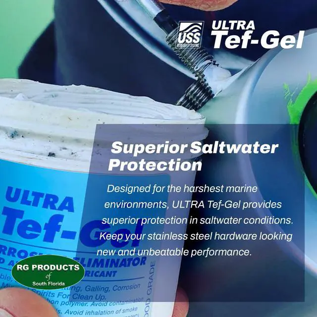 Alt view image 5 of 6 - Ultra Anti-Corrosion & Grease for Stainless Steel Protection, Sailboat Rigging Hardware Protection, Saltwater Lubricant, Corrosion Eliminator Original Anti-Seize Lubricant, 16 oz Tub