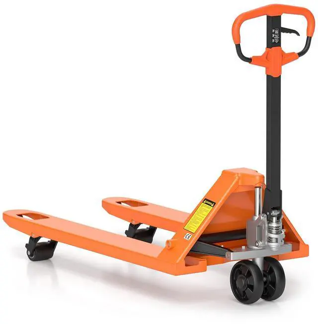 Main image of Tory Carrier Pallet Jack Truck 5500 lbs Capacity, 21" x 48" Forks, Heavy Duty Manual Pallet Truck for Narrow Aisles Warehouse, Workshops