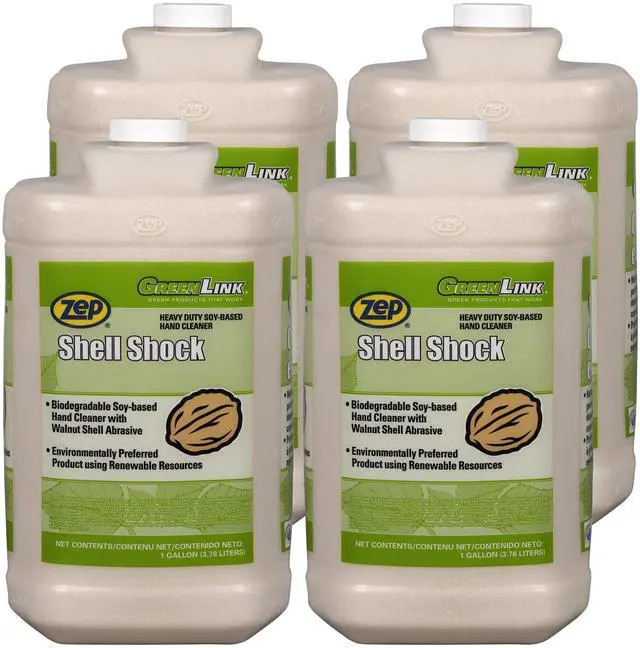 Main image of Shell Shock Industrial Hand Cleaner - 1 Gallon (Case of 4) - 318524 - Made With Biodegradable Soy and Walnut-Based Formula For An Exceptional Clean