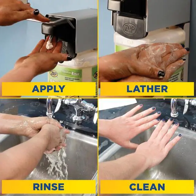 Alt view image 5 of 6 - Shell Shock Industrial Hand Cleaner - 1 Gallon (Case of 4) - 318524 - Made With Biodegradable Soy and Walnut-Based Formula For An Exceptional Clean