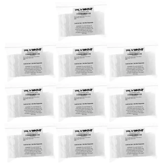 Alt view image 5 of 6 - 3" x 3" (Case of 8,000), 4 Mil Heavy Duty Zipper Reclosable Plastic Bags