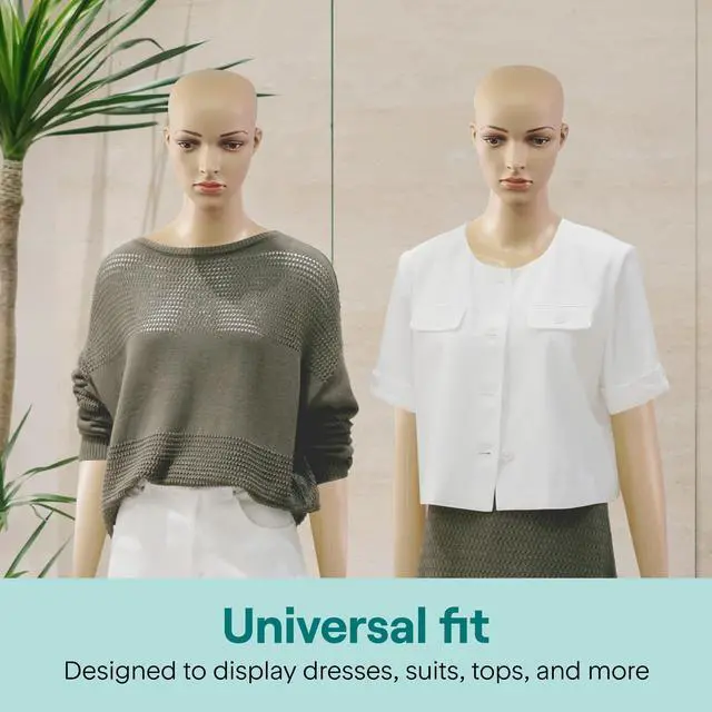 Alt view image 2 of 6 - 68.9" Tall Full-Body Female Mannequin with Adjustable Head, Flexible Limbs and Detachable Design, Perfect for Clothing Stores, Boutiques, Exhibitions and More