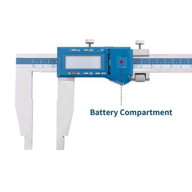 Alt view image 5 of 6 - 0-24"/600mm Heavy Duty Long Jaw Absolute Origin Digital Caliper, IP54 Stainless Steel Electronic Measuring Tool, in/mm Conversion, Accurary ±0.002"/0.05mm, Resolution 0.0005"/0.01mm