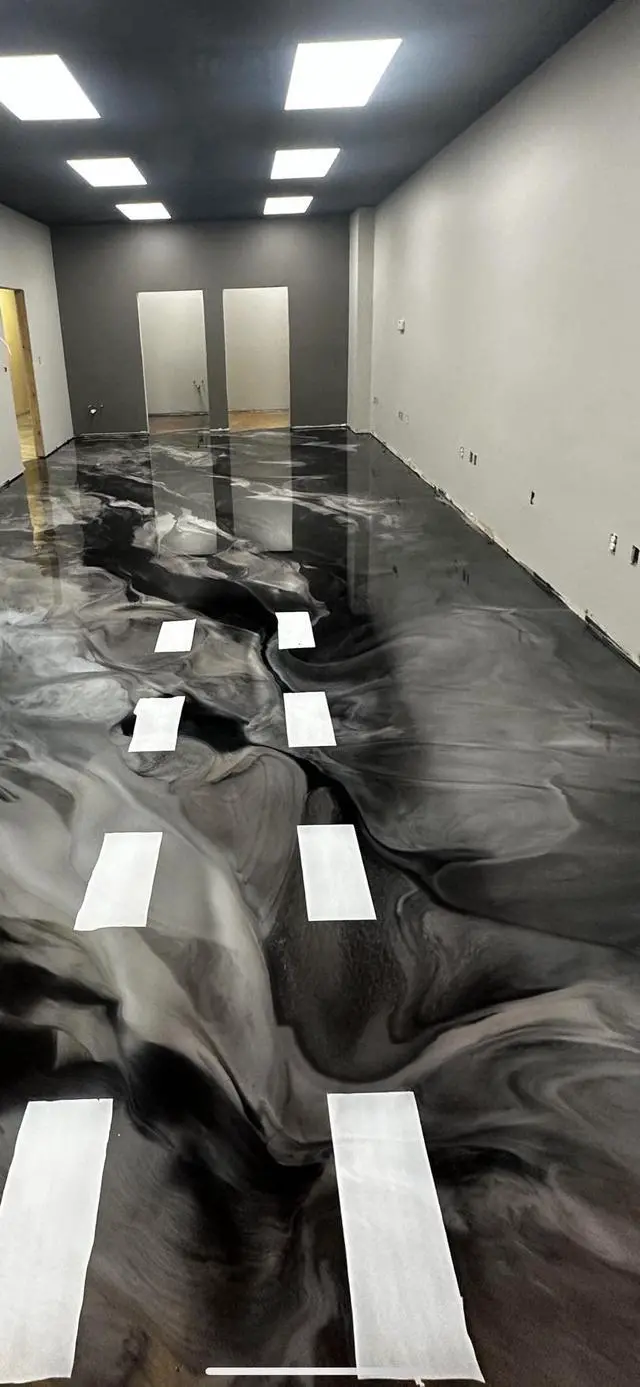 Alt view image 6 of 6 - BP Resins: Single Shot |100% Solids Epoxy Resin Kit (3 Gallons) Solvent-Less, Two Component Gloss Coat Finish- Low VOC! Industrial Use, Garages, Floors, Wood, Acrylic & More! (Clear) + Free Mixer