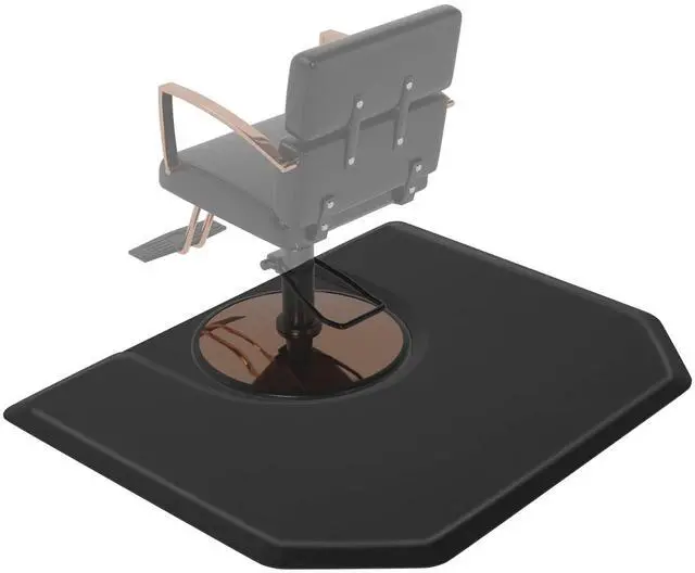 Main image of Salon Mat for Hair Stylist 4x5 Anti Fatigue Barber Floor Mat with Round Base, Salon Chair Mat for Hairdresser Standing, Barbershop Beauty Spa Styling Shampoo Equipment
