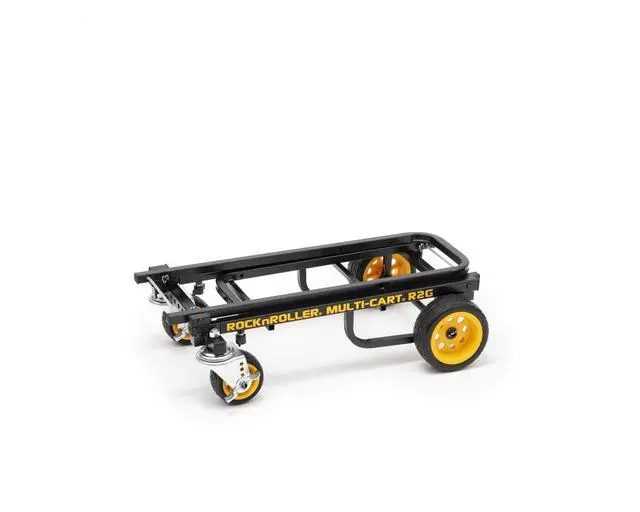Alt view image 4 of 6 - R2G (Micro Ground Glider) 8-in-1 Folding Multi-Cart/Hand Truck/Dolly/Platform Cart/26" to 39" Telescoping Frame/350 lbs. Load Capacity, Black