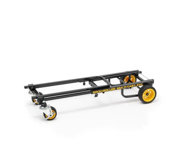 Alt view image 5 of 6 - R2G (Micro Ground Glider) 8-in-1 Folding Multi-Cart/Hand Truck/Dolly/Platform Cart/26" to 39" Telescoping Frame/350 lbs. Load Capacity, Black