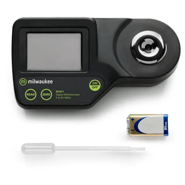 Alt view image 5 of 5 - Milwaukee 0 to 85% Brix Digitial Refractometer with Carrying Case - MA871BOX