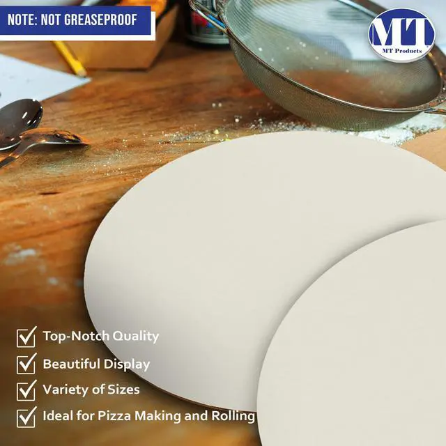 Alt view image 5 of 6 - Corrugated White Cardboard Cake Board or Pizza Circle 14 inch - Sturdy Cake Base for Displaying Cakes, Bread and Desserts (Case of 250) - Made in The USA