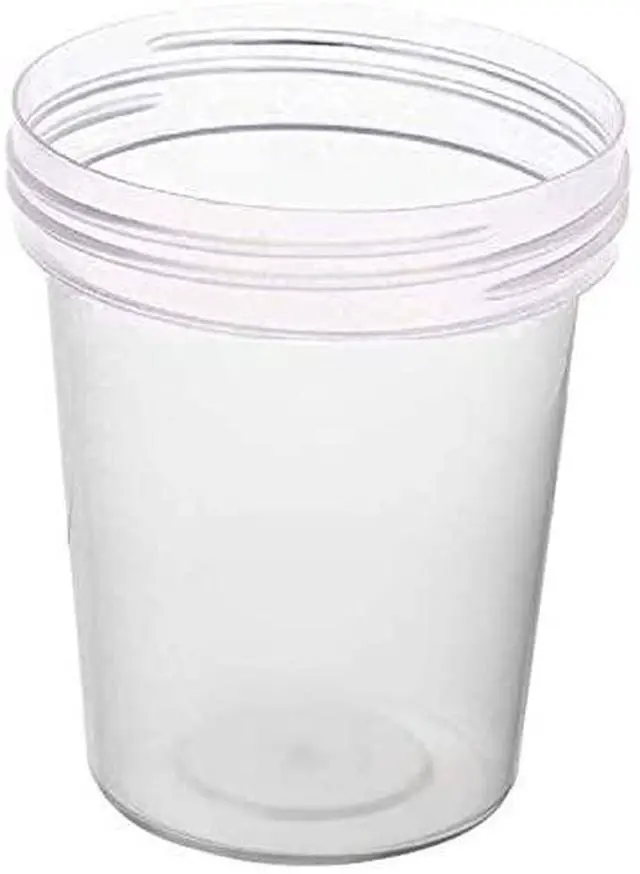 Alt view image 5 of 6 - Specimen Cups with Lids 4 oz (1000 Pack) Leak-Proof Urine Sample Containers, Non-Sterile Plastic Collection Cups for Lab Testing