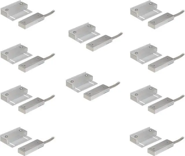 Main image of SM-4601-L3Q Pack of 10 Industrial Wide-Gap Magnetic Contact Switches, 3" Operation Gap NO/NC, Open/Closed Loop (3 Wires)