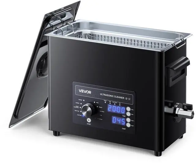 Main image of 6L Ultrasonic Cleaner, Professional Ultrasonic Cleaner Machine with Knob Control, Stainless Steel Cleaning Machine with Basket and Cleaning Ball, for Watches, Razors, Jewelry, Coins and More