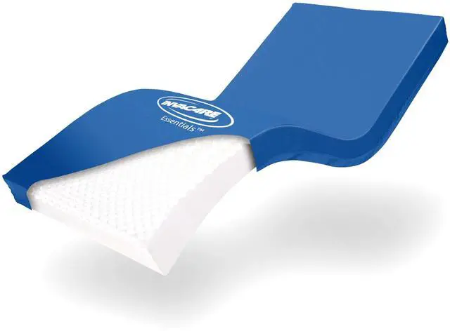 Main image of Hospital Bed Mattress, Fluid-Resistant Removable Cover, Long Term Care Pressure Redistribution Medical-Grade Foam Mattress, 5 Fortress Shaped Cells, Made in The USA (36x80x6 Inches)
