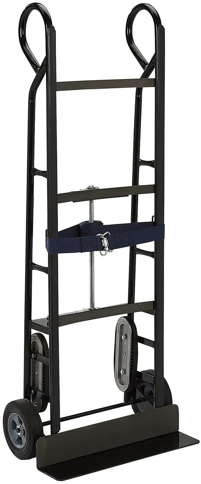 Main image of Appliance Hand Truck 800 Lb Capacity, Heavy Duty Carbon Steel Dolly with Ratcheting Belt, 8 in. Solid Rubber Wheels, 58-1/4 in. H, Moving Dolly for Refrigerator, Washer, Dryer and Furniture