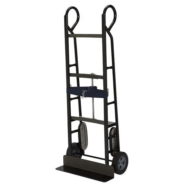 Alt view image 6 of 6 - Appliance Hand Truck 800 Lb Capacity, Heavy Duty Carbon Steel Dolly with Ratcheting Belt, 8 in. Solid Rubber Wheels, 58-1/4 in. H, Moving Dolly for Refrigerator, Washer, Dryer and Furniture
