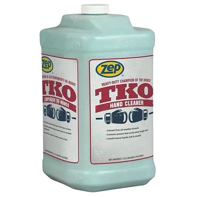 Alt view image 2 of 6 - Zep Heavy-Duty TKO Industrial Hand Cleaner - 1 Gallon (Case of 4) - 1049524 - For Industrial Professionals Such As Mechanics, Four Pumps Included