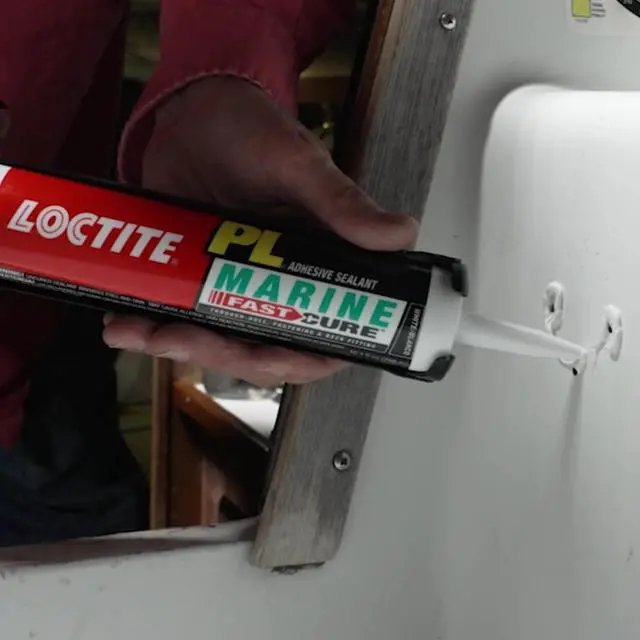 Alt view image 6 of 6 - PL Marine Fast Cure Adhesive Sealants, Waterproof Construction Glue for Fiberglass, Vinyl, Glass & More - 10 fl oz Cartridge, Pack of 12