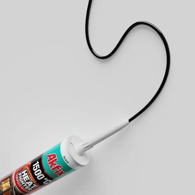 Alt view image 2 of 6 - Heat Fighter Black Fireplace Sealant - 2700 °F (12x10.1 oz.) - Heat Resistant Fireplace Stove Caulk for Chimneys, Ovens, Grills, Wood Stoves | Non-Flammable, Quick-Drying & Paintable Cartridge