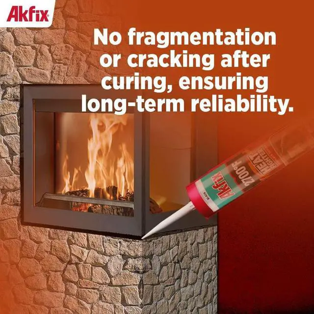 Alt view image 6 of 6 - Heat Fighter Black Fireplace Sealant - 2700 °F (12x10.1 oz.) - Heat Resistant Fireplace Stove Caulk for Chimneys, Ovens, Grills, Wood Stoves | Non-Flammable, Quick-Drying & Paintable Cartridge