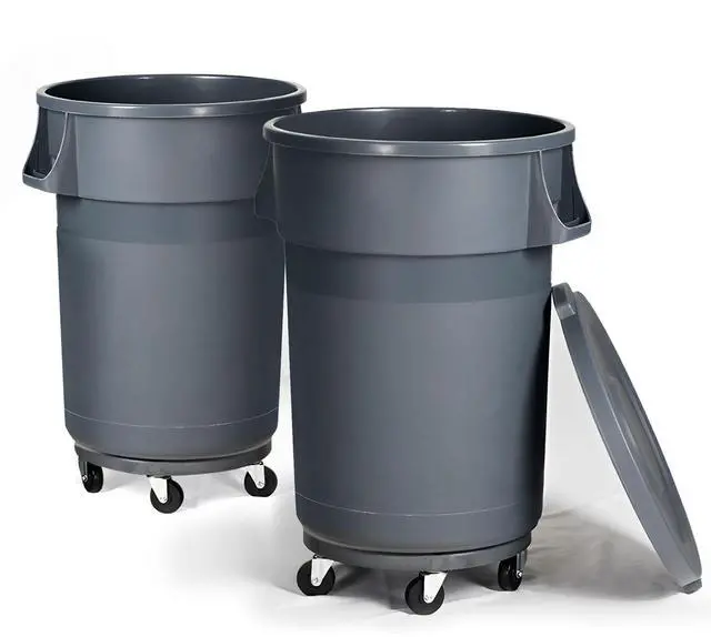 Main image of 32 Gallon Outdoor Trash Can, Outdoor Trash Can with Lid and Wheels, Commercial Trash Cans Suitable for Restaurants, Kitchens and Courtyards