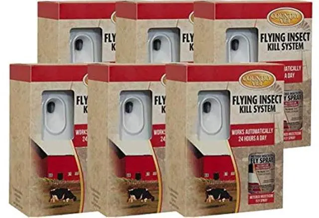Main image of Flying Insect Kill System II Metered Dispenser - (Case of 6) 321996CVB - Dispenses Bug Control and Air Freshening Products, Kills Gnats and Small Flying Moths