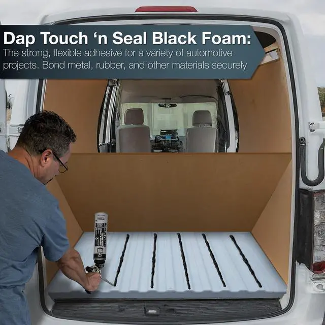 Alt view image 5 of 6 - DAP Touch N Seal Black Spray Foam Sealant for RV, Pond, Waterfall & Landscape - UV Resistant, Class A Fire Rated, Waterproof, Polyurethane Adhesive with Gloves and Foam Gun (Pack of 12)