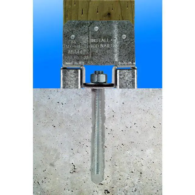 Alt view image 4 of 6 - ABA44Z Post Base - ZMAX Galvanized Adjustable 4x4 Standoff, 20 Pack