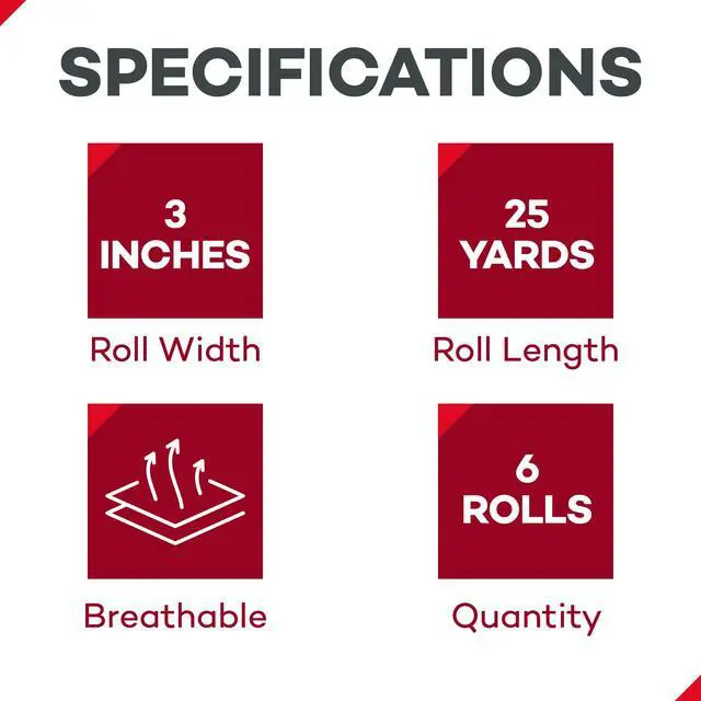 Alt view image 2 of 6 - Cotton Stockinette, 3 x 25 yds, Tubular Bandage Sleeve, Comfort Breathable Dressing for Skin Protection, Compression, Casts, Edema and Lymphedema Support (6 Rolls)