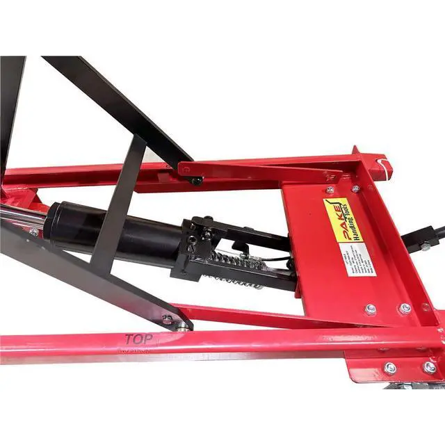 Alt view image 6 of 6 - Hydraulic Scissor Lift Table Cart, 500 lb. Cap, 27.75" L x 17.75" W, 8.25" - 28.5" H, for Warehouse & Workshop Material Handling, (Premium 500lbs Lift Cart)
