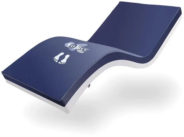 Main image of Solace Hospital Bed Mattress, Deep Fortress-Cut Zoned Pressure Relief & Redistribution, Dual-Layer Therapeutic Foam, 3-Zone Targeted Support, 2-Way Stretch Waterproof Cover & Welded Zipper