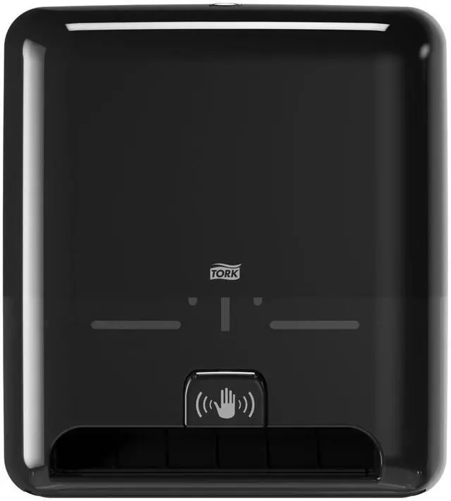 Main image of Matic Paper Towel Dispenser, Intuition Sensor, Black, Elevation, H1, non-contact One-at-a-Time dispensing, 5511282